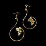 Motherland Swirl - Handmade Brass Earrings