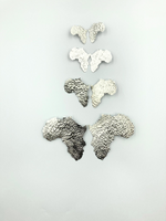 Azania African Map Statement Earrings - Handmade in Gold and Silver