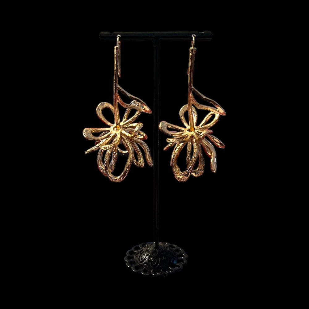 Zahara Petals - Handmade Brass Earrings