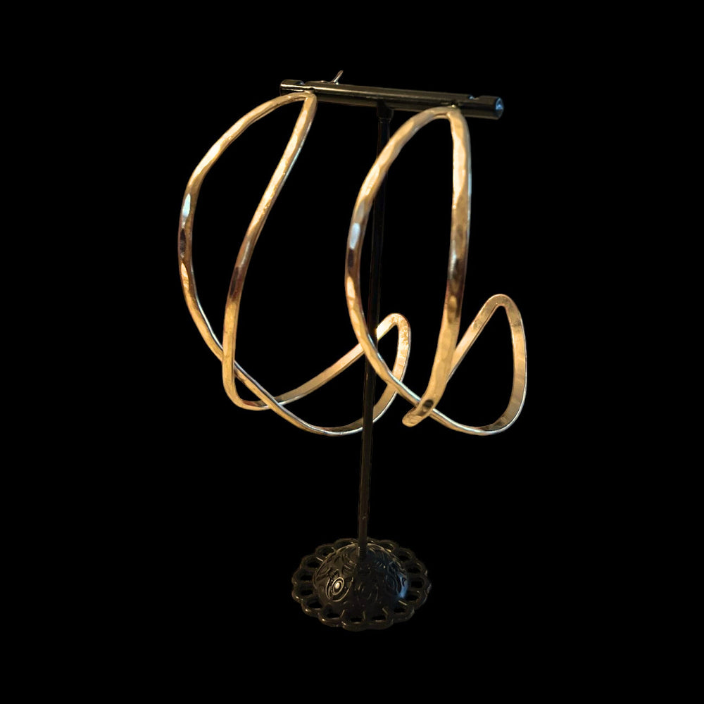 Eclipse Hoops - Handmade Brass Hoops