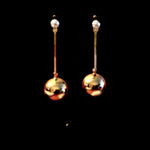 Nia Pearl – Handmade Pearl & Orb Earrings