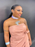 The Nia Studded Choker and bracelet Set